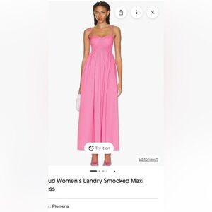 Staud Women's Landry Smocked Maxi Dress